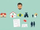 Representação do caso de inventário do jogador Fulano de Tal com símbolos de divisão patrimonial - diferença entre herança e meação