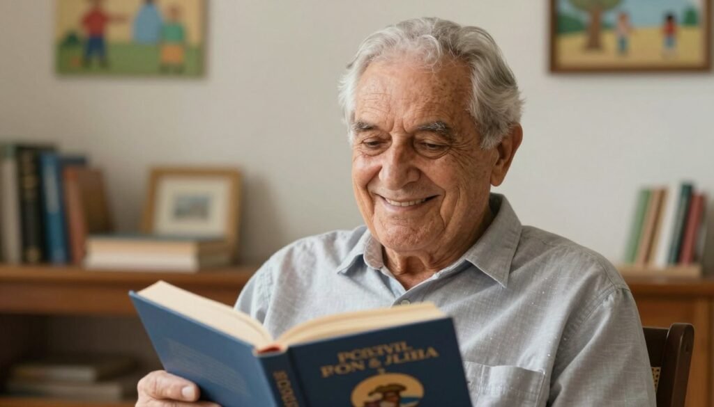 Professor aposentado feliz, representando o sucesso na obtenção da aposentadoria do professor